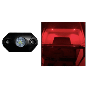 Black Oak LED Black Oak Rock Accent Light - Red - Black Housing - RL-R