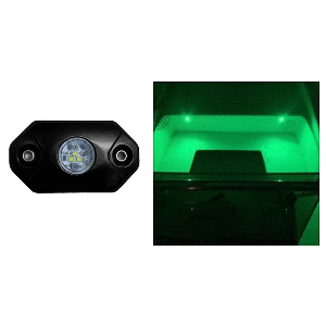 Black Oak LED Black Oak Rock Accent Light - Green - Black Housing - RL-G