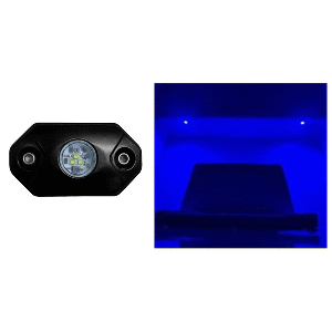 Black Oak LED Black Oak Rock Accent Light - Blue - Black Housing - RL-B