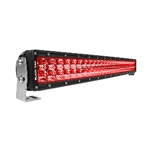 Black Oak LED Black Oak 30" Curved Double Row Red LED Predator Hunting Light Bar - Combo Optics - Black Housing - Pro Series 3.0 - 30CR-D3OS