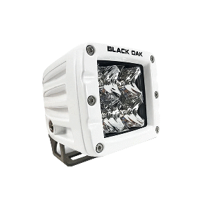 Black Oak LED Black Oak 2" Marine LED Pod Light - Spot Optics - White Housing - Pro Series 3.0 - 2SM-POD10CR