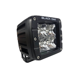 Black Oak LED Black Oak 2" LED Pod Light - Flood Optics - Black Housing - Pro Series 3.0 - 2F-POD10CR