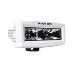 Black Oak LED Black Oak 4" Marine Spreader Light - Scene Optics - White Housing - Pro Series 3.0 - 4MS-S
