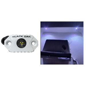 Black Oak LED Black Oak Rock Accent Light - White LEDs - White Housing - MAL-W