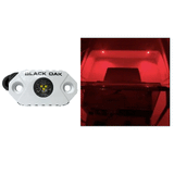 Black Oak LED Black Oak Rock Accent Light - Red LEDs - White Housing - MAL-R