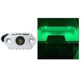Black Oak LED Black Oak Rock Accent Light - Green LEDs - White Housing - MAL-G