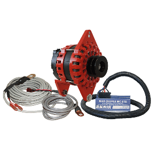 Balmar Alternator 250 AMP Kit 12V 4" Dual Foot Saddle Dual Vee Pulley Regulator &amp; Temp Sensor - XT-DF4-250-DV-KIT