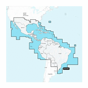 Garmin Navionics+&trade; NSSA004L - Mexico, the Caribbean to Brazil - Inland &amp; Coastal Marine Chart - 010-C1285-20