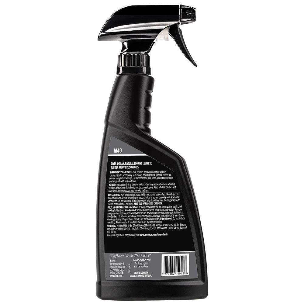 Meguiars M40 Acondicionador limpiador de caucho de vinilo Mirror Glaze - 16 oz [M4016]