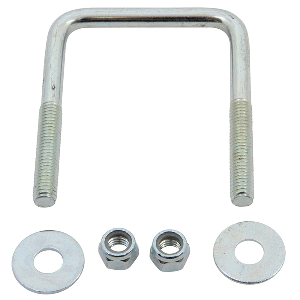 C.E. Smith Zinc U-Bolt 7/16"-14 X 3-1/8" X 4" w/Washers &amp; Nuts - Square - 15253A