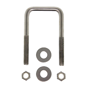 C.E. Smith Zinc U-Bolt 7/16"-14 X 3-1/8" X 3" w/Washers &amp; Nuts - Square - 15252A