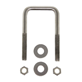 C.E. Smith Zinc U-Bolt 7/16"-14 X 3-1/8" X 3" w/Washers &amp; Nuts - Square - 15252A