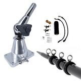 Tigress XD Bay Series Top Mount System - 15' - Aluminum Black Outriggers Deluxe Rigging Kit - 88823-3