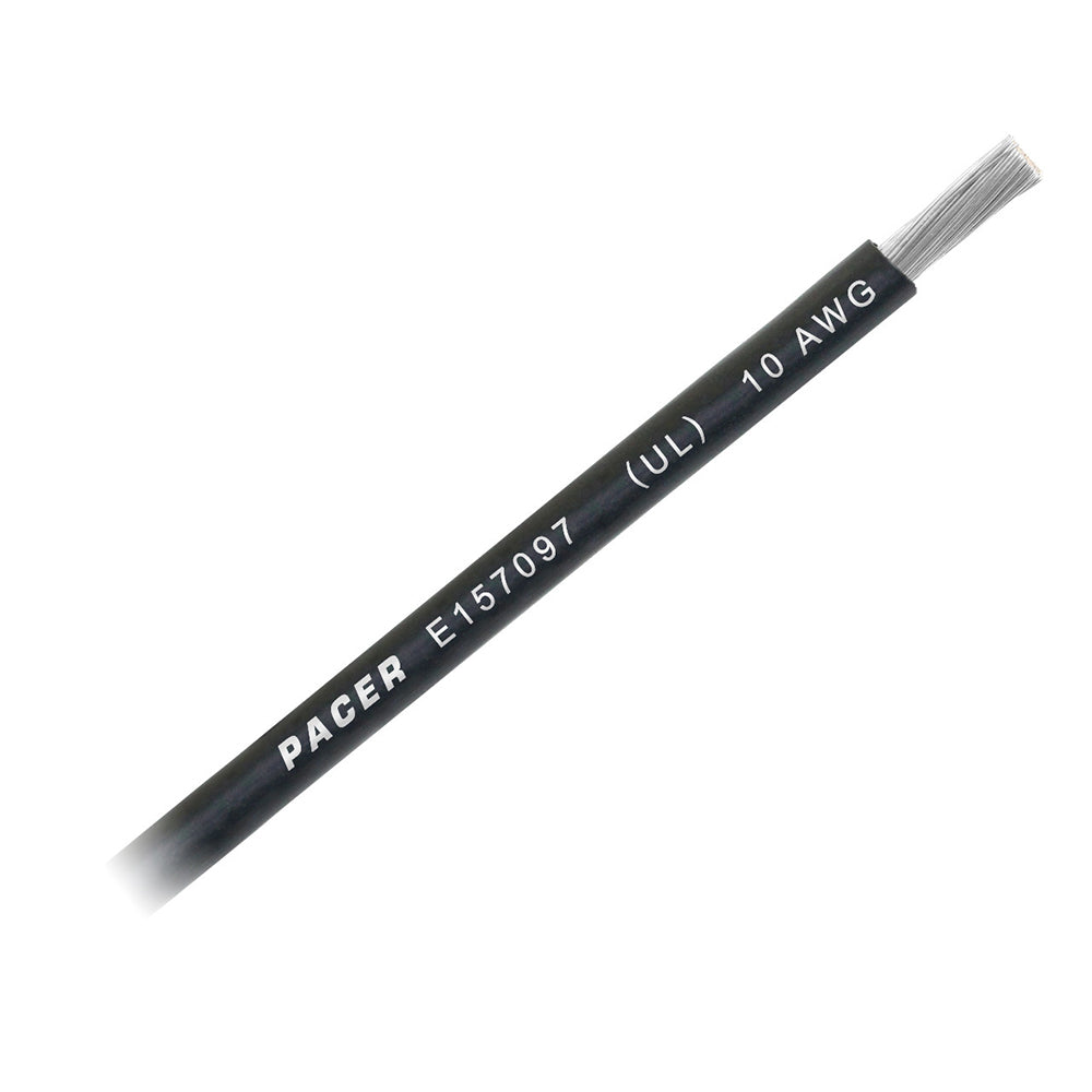 Cable de batería Pacer negro 10 AWG - Vendido por pie [WUL10BK-FT]