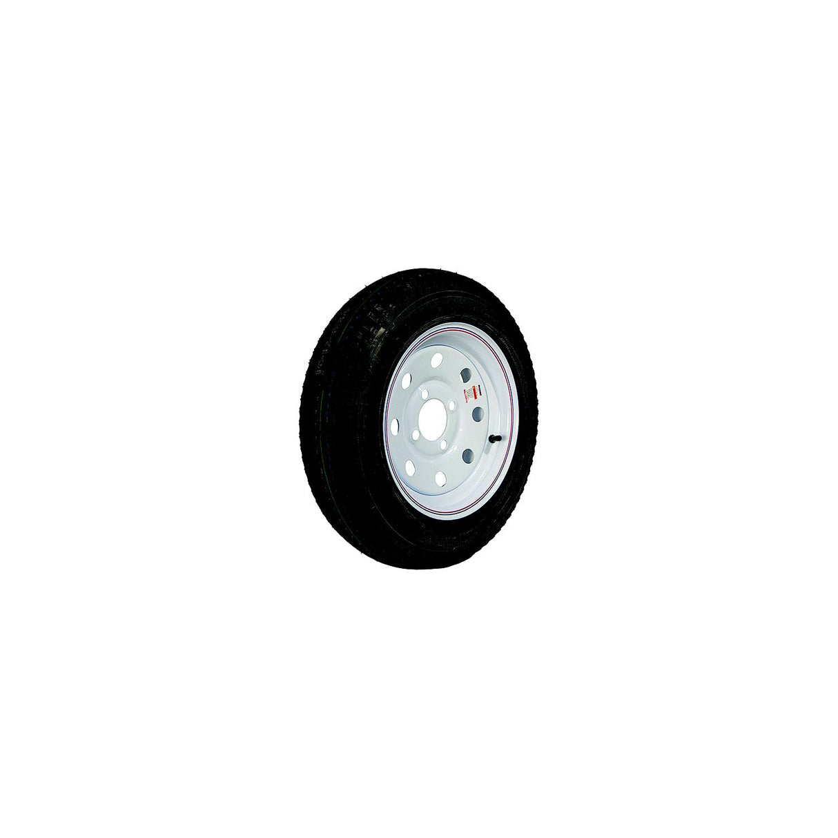 Loadstar Tires Loadstar Bias Tire and Wheel (Rim) Assembly K353 480-12 4 Hole 6 Ply, White With Stripe, Modular - 30631 - official Loadstar Tires product image 3