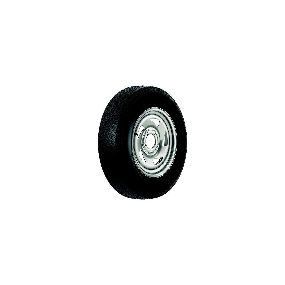 Loadstar Tires Loadstar Bias Tire and Wheel (Rim) Assembly ST215/75D-14 5 Hole C Ply - 3S579