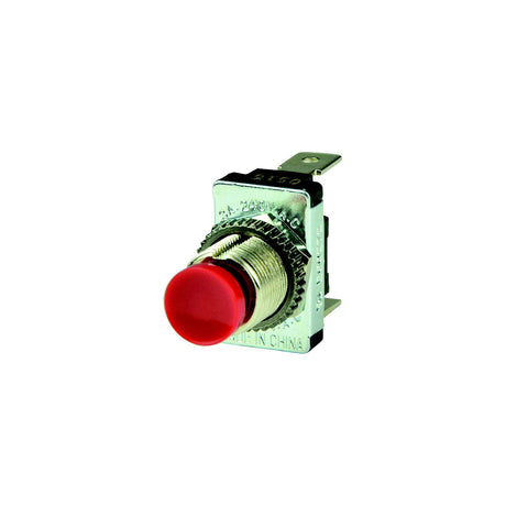 BEP Red SPST Momentary Contact Switch - OFF/(ON) [1001401] - official BEP product image 2