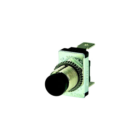 BEP Black SPST Momentary Contact Switch - OFF/(ON) [1001402] - official BEP product image 2