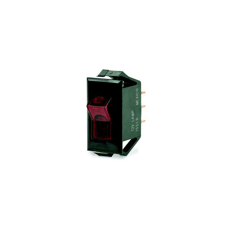 BEP Illuminated SPST Rocker Switch - Red LED - 12V - OFF/ON [1001705] - official BEP product image 2