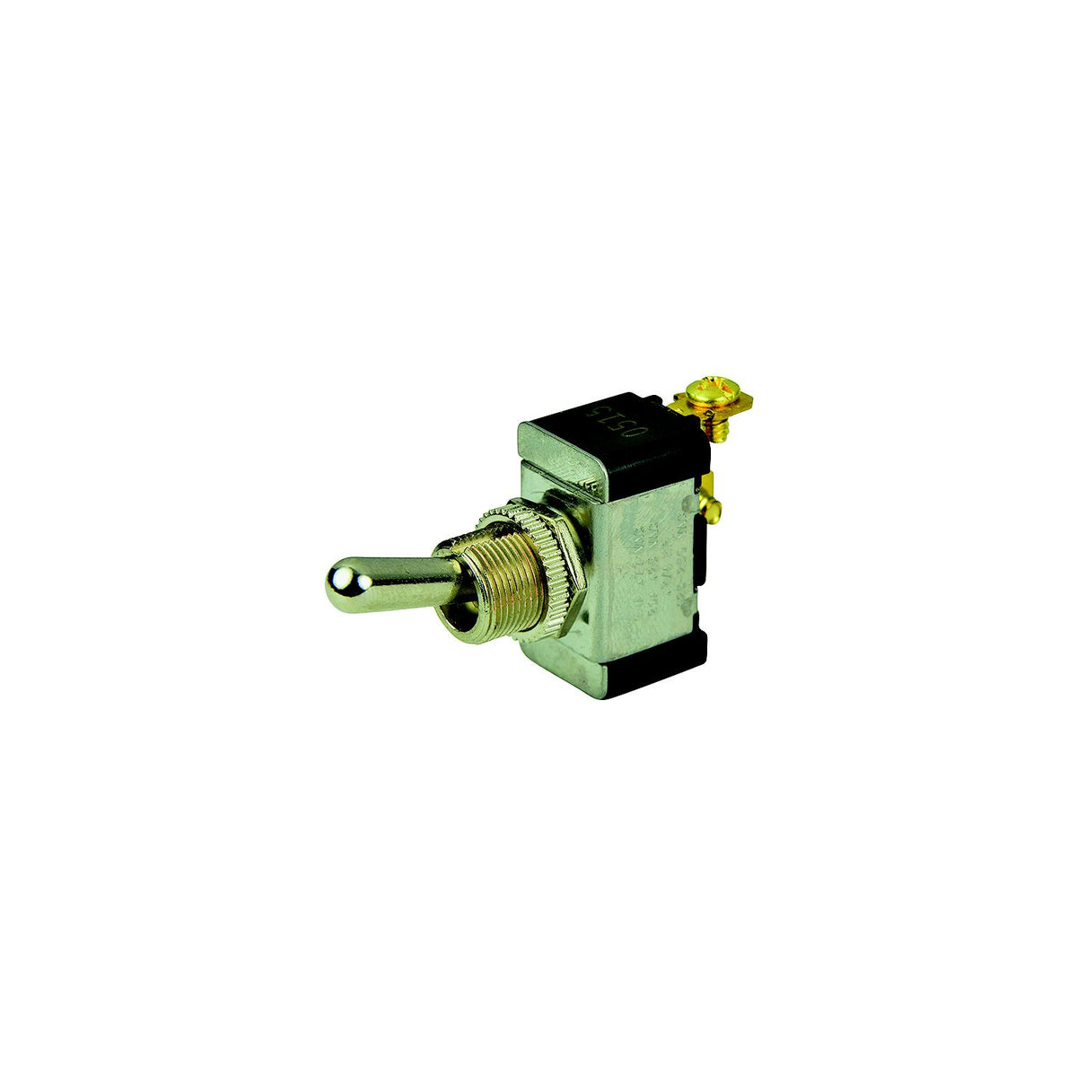 BEP SPST Chrome Plated Toggle Switch -OFF/(ON) [1002002] - official BEP product image 2