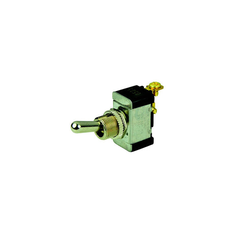 BEP SPST Chrome Plated Toggle Switch -OFF/(ON) [1002002] - official BEP product image 2