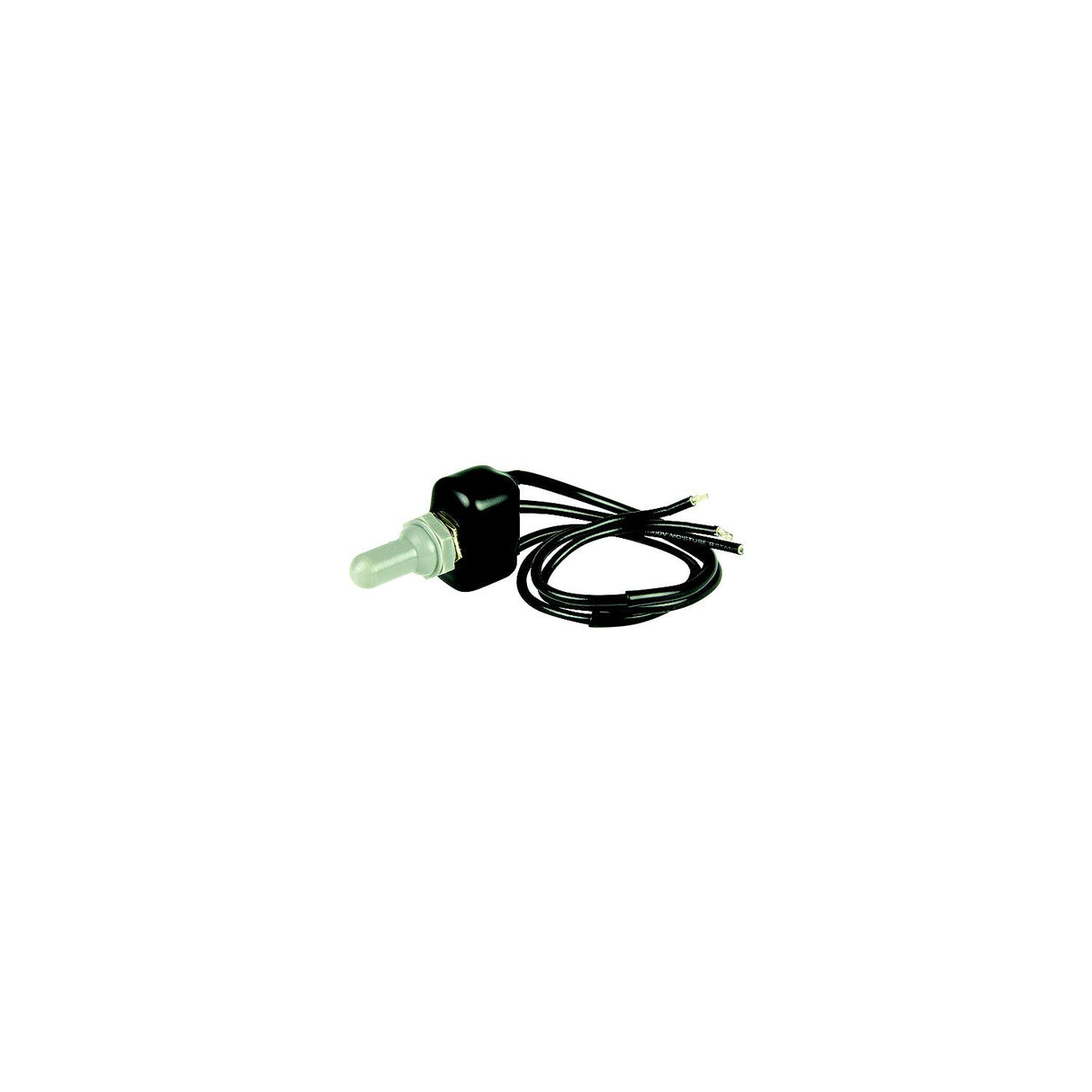 BEP 1002011 Sealed Dipped Toggle Switch, On-Off-On, SPDT, 8" Wire Leads - 1002011
