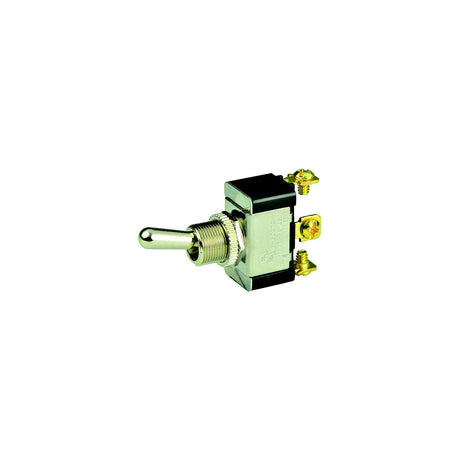 BEP SPDT Chrome Plated Toggle Switch - ON/OFF/(ON) [1002015] - official BEP product image 2