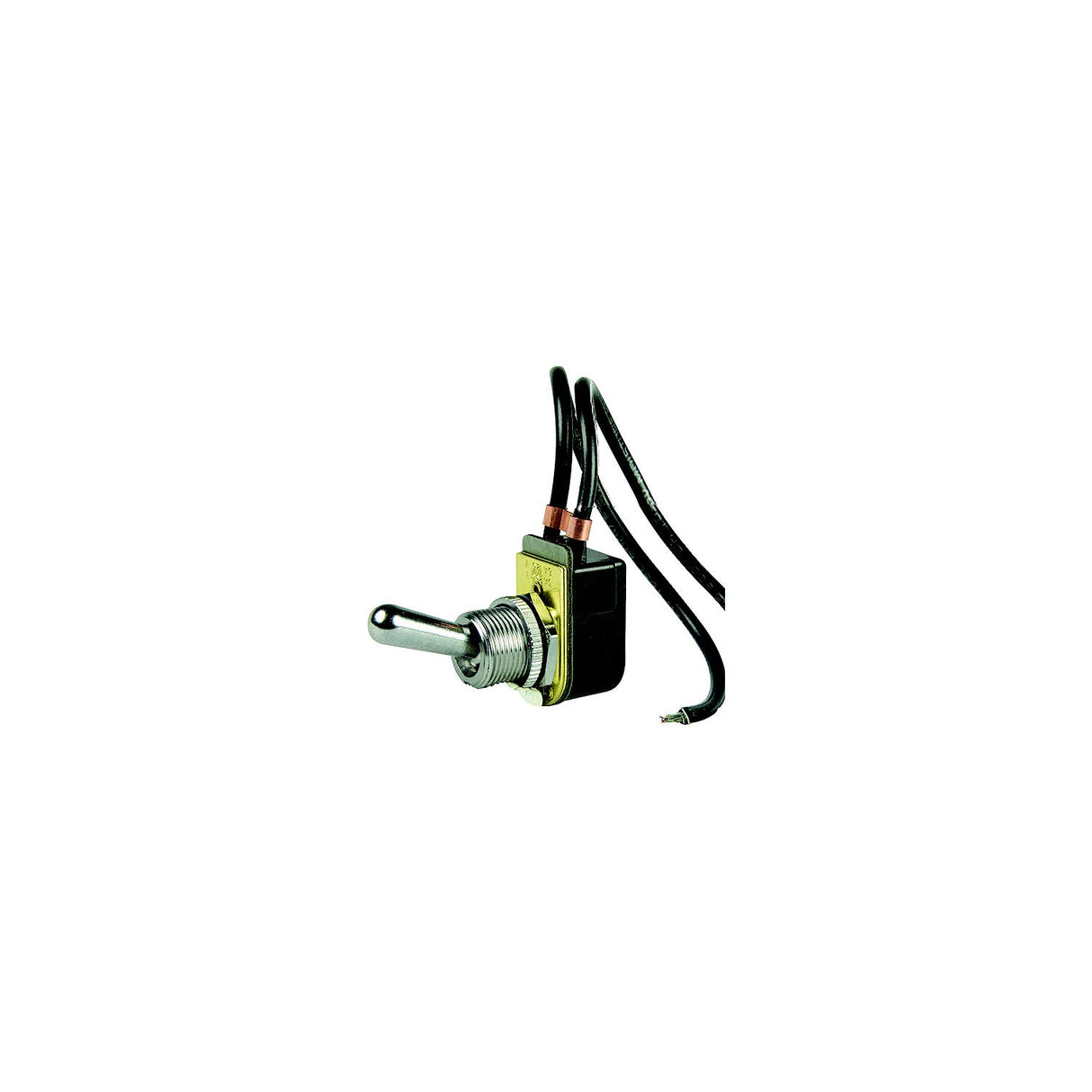 BEP 1002023 Chrome Plated Toggle Switch, Off-On, SPST, 6" Wire Leads - 1002023