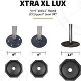 SnapPad XTRLXSP6 Permanent Jack Pad, XTRA XL LUX 9" & 12" Round, 6/pk - XTRLXSP6 - official SnapPad product image 2
