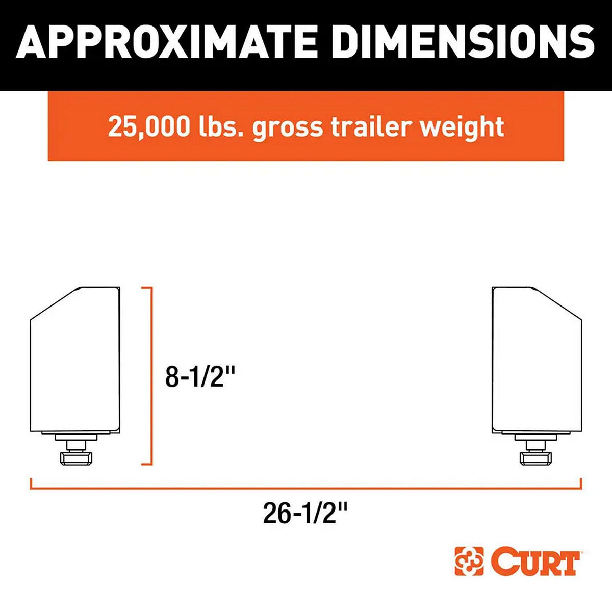 Curt Manufacturing Curt 16029 Puck System 5th Wheel Legs, Select Silverado, Sierra 8' Bed - image 3