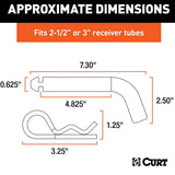 Curt Manufacturing Curt Mfg. 21506 Heavy-Duty 5/8" Hitch Pin with Groove , Fits 2-1/2" or 3" Receiver, Packaged - image 3