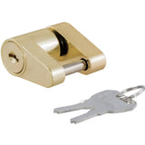 Curt Manufacturing Curt Mfg. 23022 Coupler Lock, 1/4" Pin, 3/4" Latch Span, Padlock, Brass-Plated - image 1