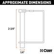 Curt Manufacturing Curt Mfg. 25080, 1/4" Safety Pin, 2-3/4" Pin Length, Zinc - image 1