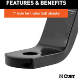 Curt Manufacturing Curt 45830 Class III Ball Mount, 2" Shank, 7,500 lbs. - image 4