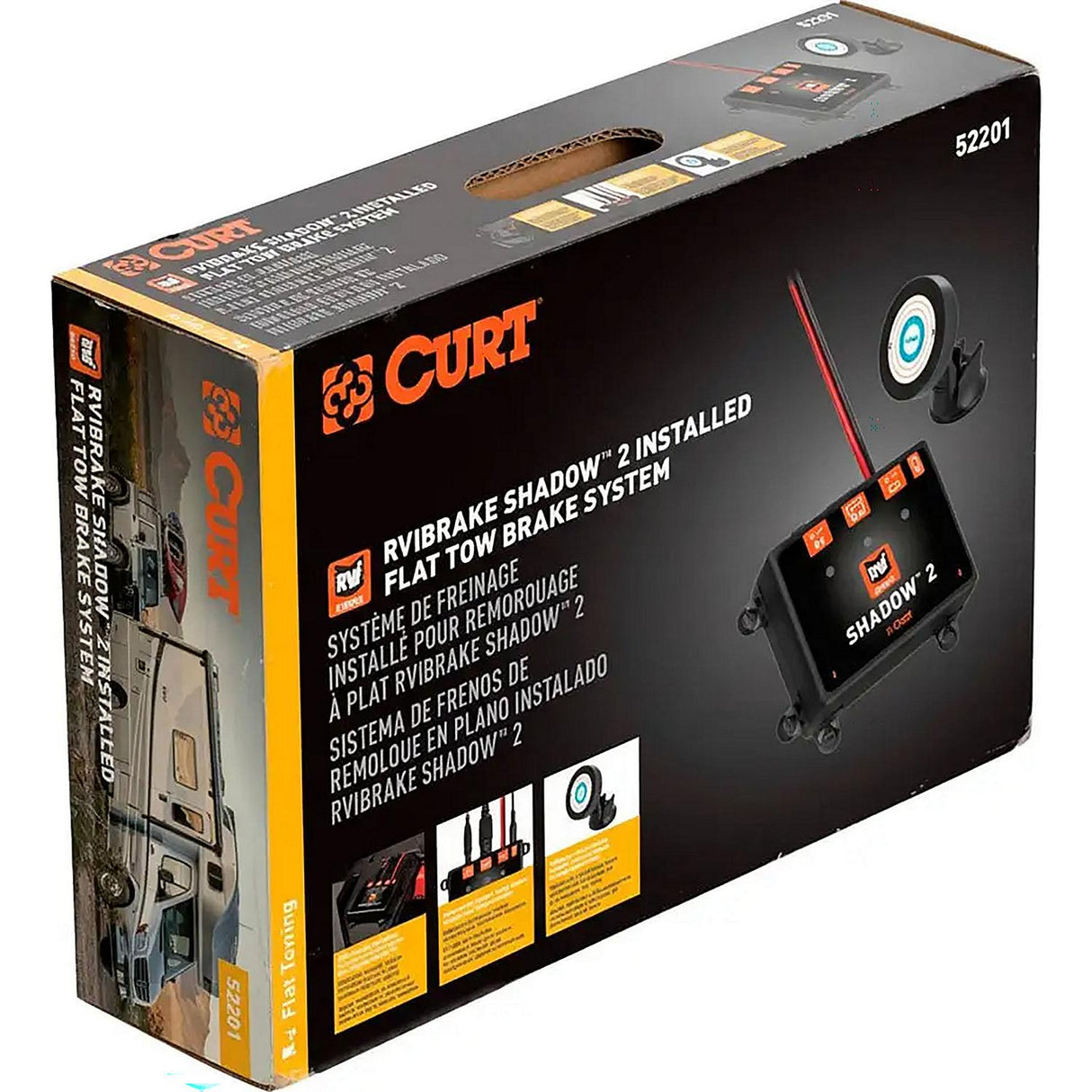 Curt Manufacturing Curt 52201 RVIbrake Shadow 2™ Installed Flat Tow Brake System - image 2