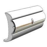 TACO Marine TACO Rigid Vinyl Flex-Core Rub Rail 1.58" x .635" - Frosty White 60' - V21-9959WHC60D-1