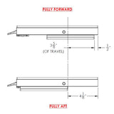 Deslizamiento manual del asiento TACO de 11-1/8" x 36" [M20-3611]