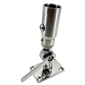 Seaview Starlink Stainless Steel 1"-14 Threaded Adapter &amp; Stainless Steel Ratchet Base - SV114STLKRB