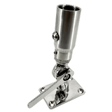 Seaview Starlink Stainless Steel 1"-14 Threaded Adapter &amp; Stainless Steel Ratchet Base - SV114STLKRB