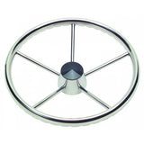Schmitt Marine 170 Finger Grip Destroyer 5-Spoke 13.5" Stainless Steel Cap 3/4" Tapered Shaft w/Knob [1731321FGK-R]