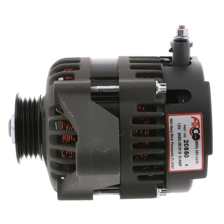 Alternador fueraborda de repuesto ARCO Marine Premium con polea multiranura - 12 V 50 A [20850]