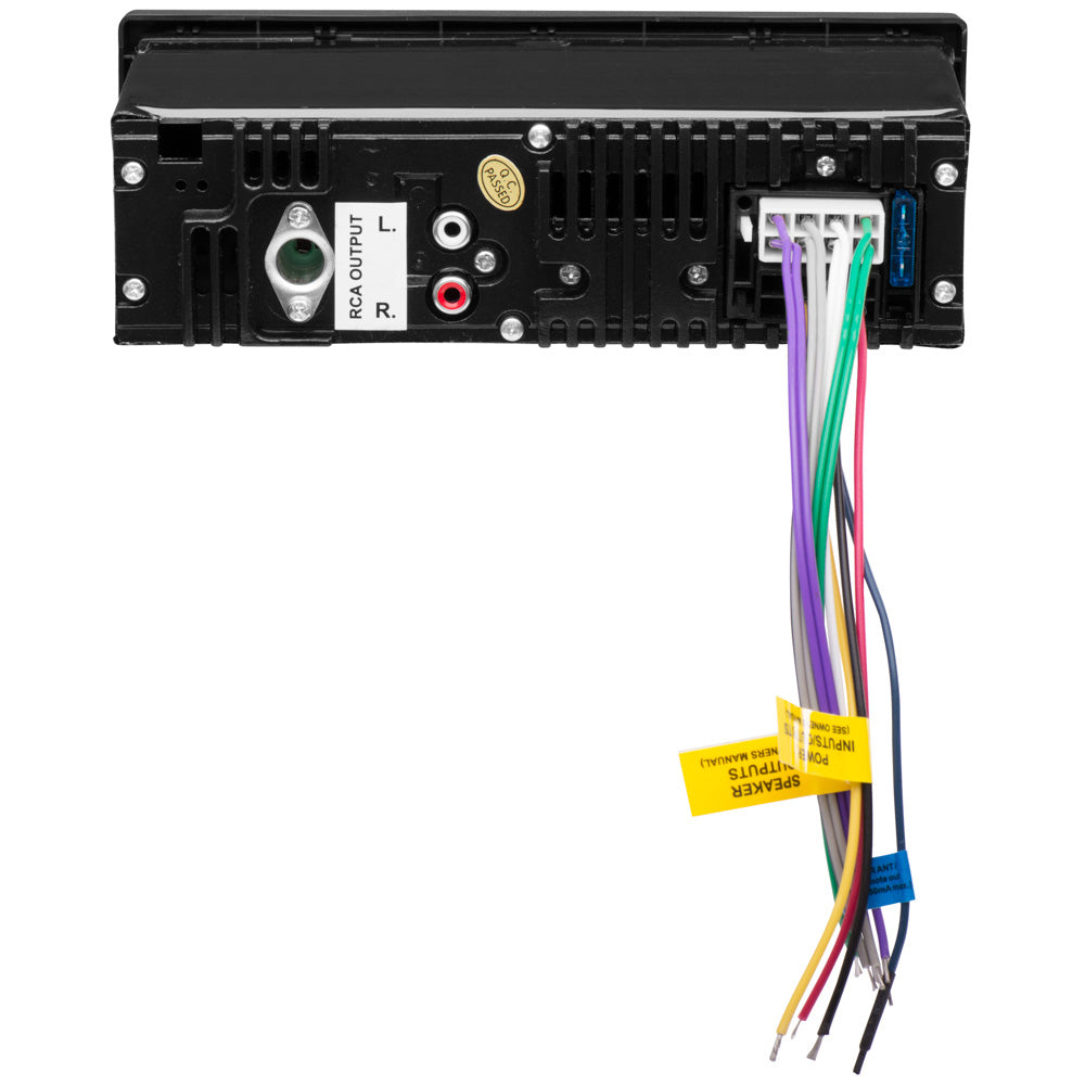 Boss Audio MR1308UABK Bluetooth - Receptor de medios digitales totalmente marinizado compatible con MP3 con puertos para tarjeta de memoria SD USB Entrada auxiliar [MR1308UABK]