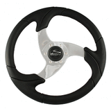 Schmitt Marine Folletto 14.2" Wheel - Black Polished Polyurethane - 3/4" Tapered Shaft w/Black Center Cap - PU026104-R
