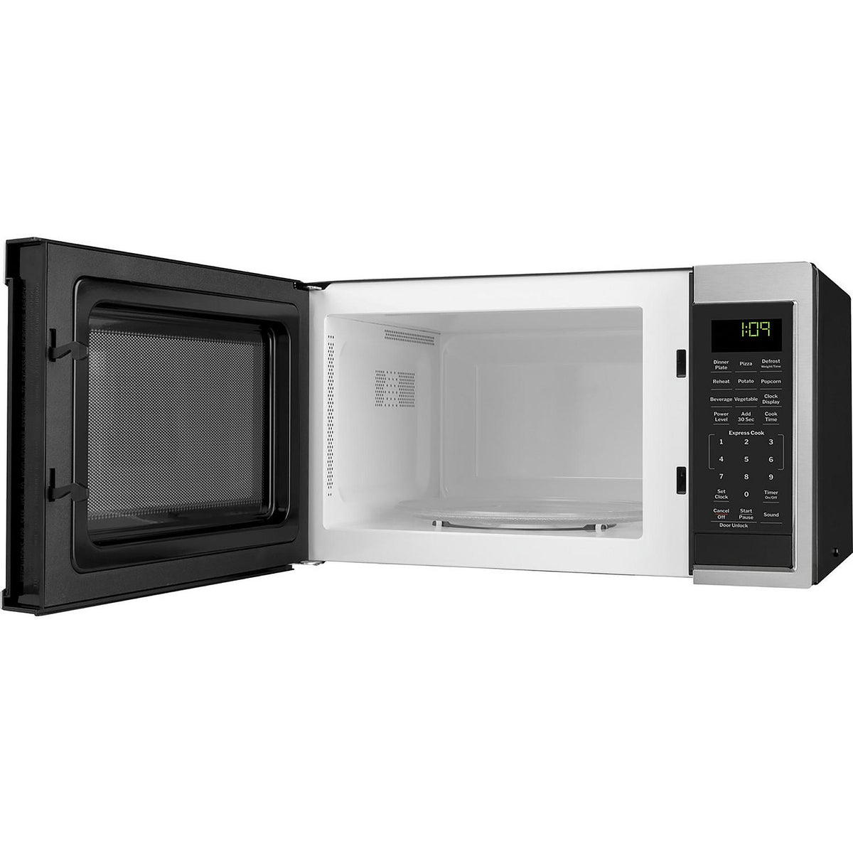 GE Appliances GE GCBK09N1WSS 0.9 Cu. Ft. Capacity Built-In Microwave Oven, Stainless - image 3
