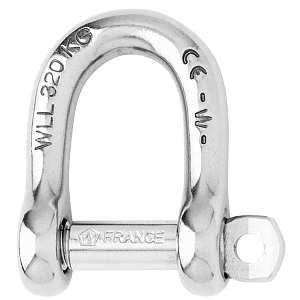 Wichard Marine Wichard Self-Locking D Shackle - 12mm Diameter - 15/32" - 1206W