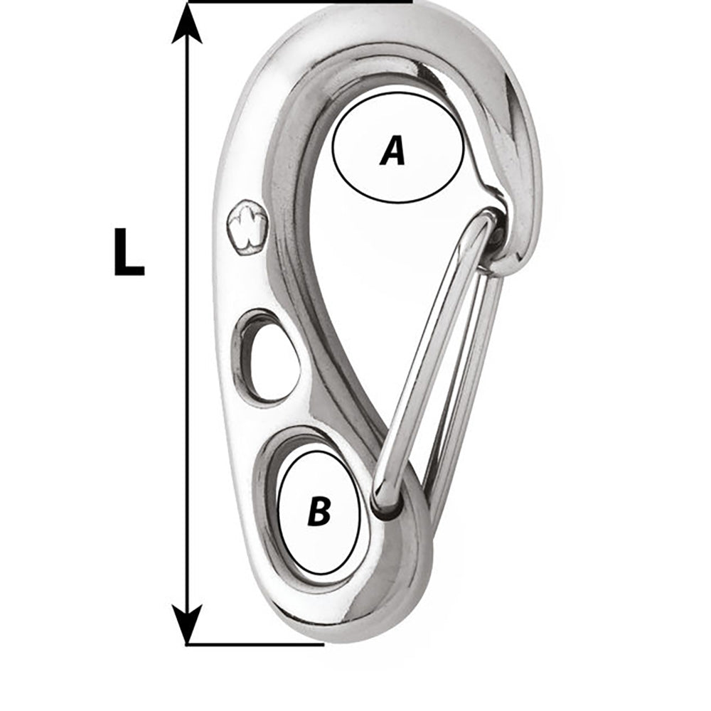 Gancho de seguridad Wichard HR - 100 mm de longitud - 3-15/16" [02382]