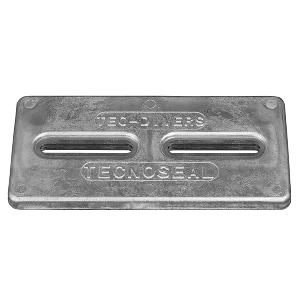 Tecnoseal Rectangular Zinc Plate Anode w/Inserts - 12" x 6" x 1" - TEC-DIVERSD