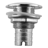 Attwood Marine Attwood Stainless Steel Thru-Hull Short Straight Barbed - 1" Inner Diameter - 66542-3