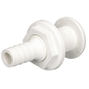 Attwood Marine Attwood White Plastic Thru-Hull Fitting - 3/4" Inner Diameter - 3873-3