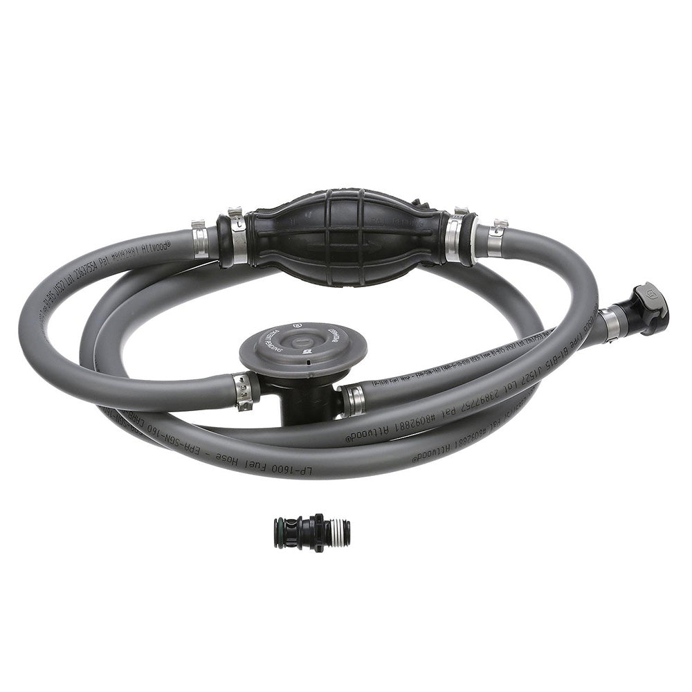 Kit de línea de combustible Attwood Mercury - 3/8" de diámetro x 6 de longitud con válvula de demanda de combustible [93806MUSD7]